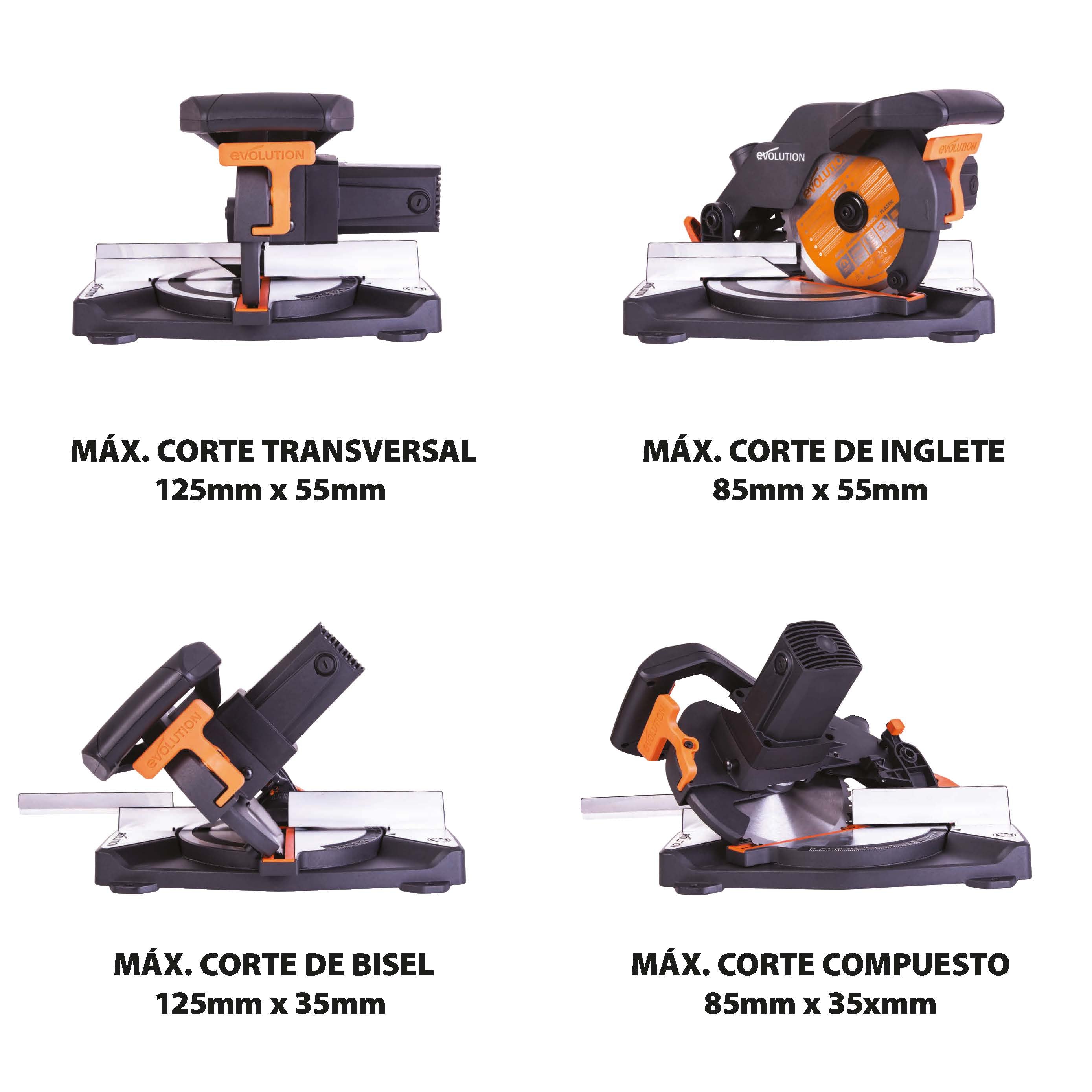 Ingletadora R210CMS+ Evolution de 210mm con Hoja Multi-material TCT