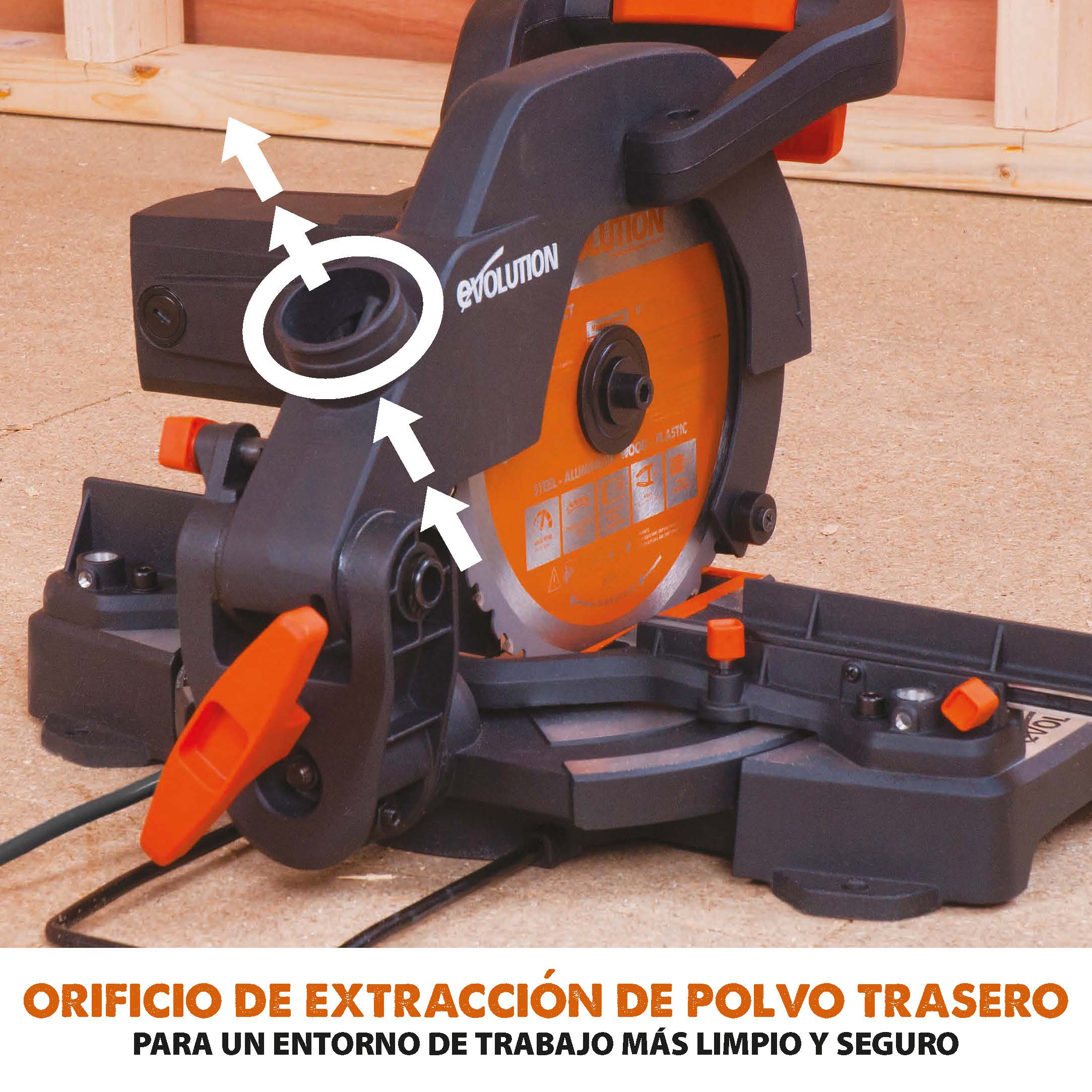 Ingletadora R210CMS+ Evolution de 210mm con Hoja Multi-material TCT