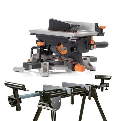 Pack Evolution - Ingletadora R210MTS-G2 Evolution de 210 mm con Hoja multi-material TCT con Soporte Universal
