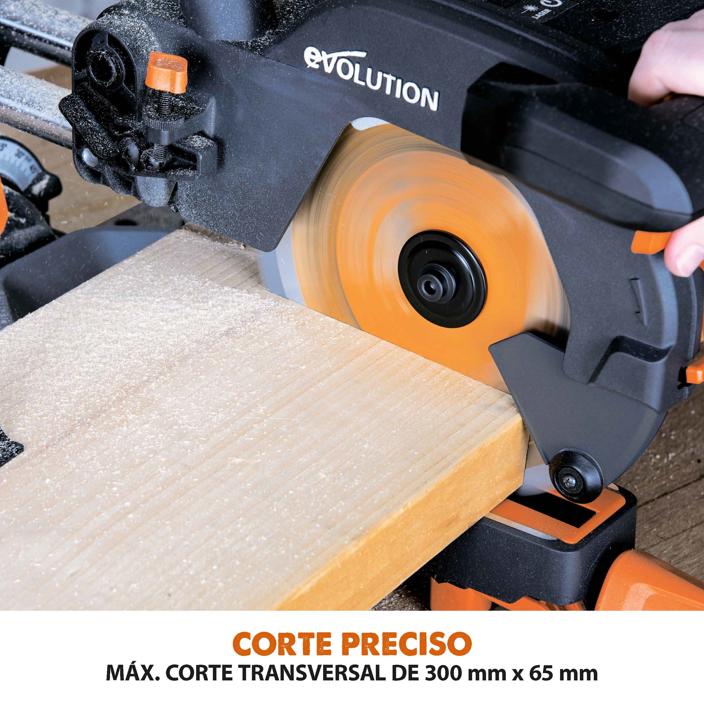 Ingletadora R210SMS-300+ Evolution de 210 mm con hoja multi-material TCT
