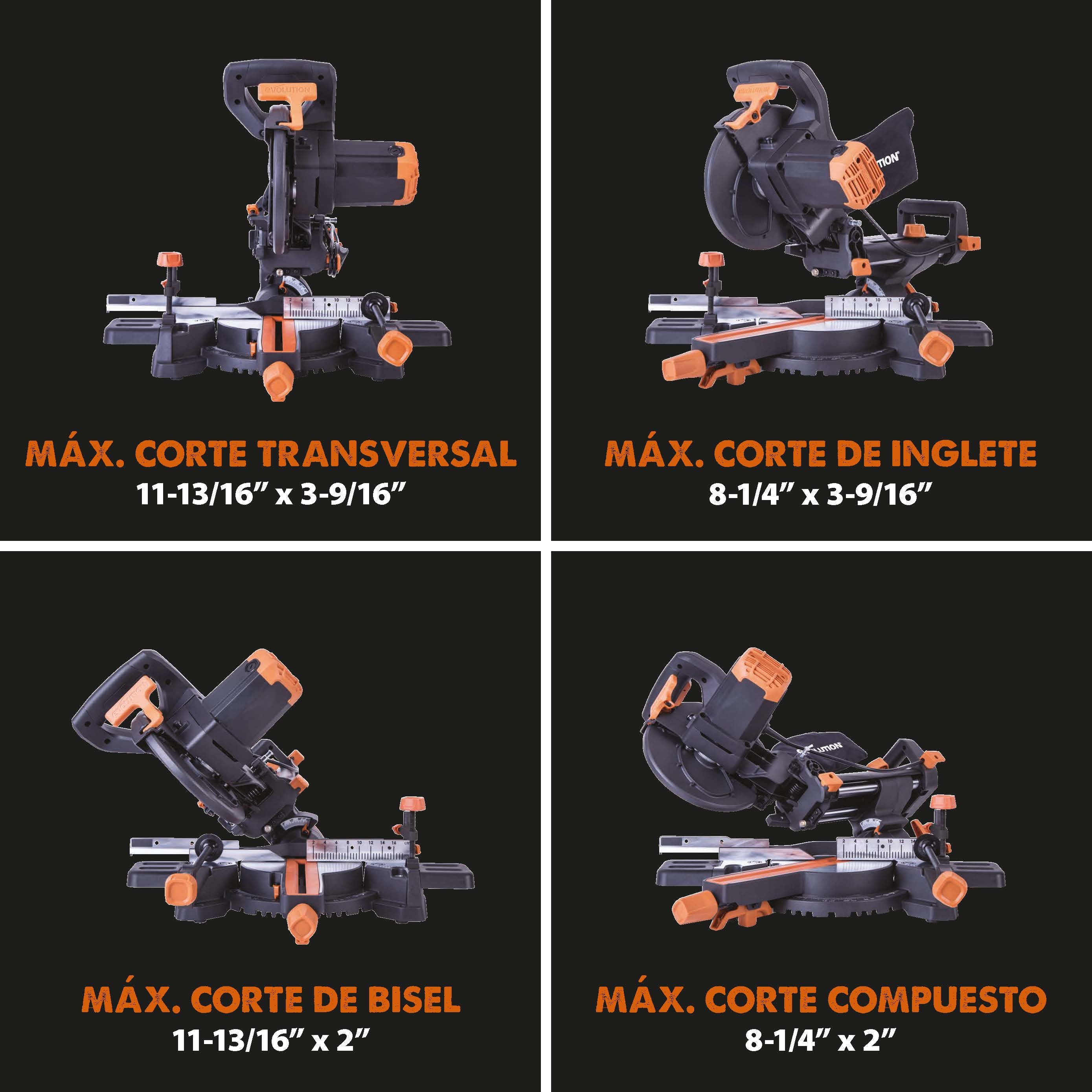 Ingletadora R210SMS-300+ Evolution de 210 mm con hoja multi-material TCT