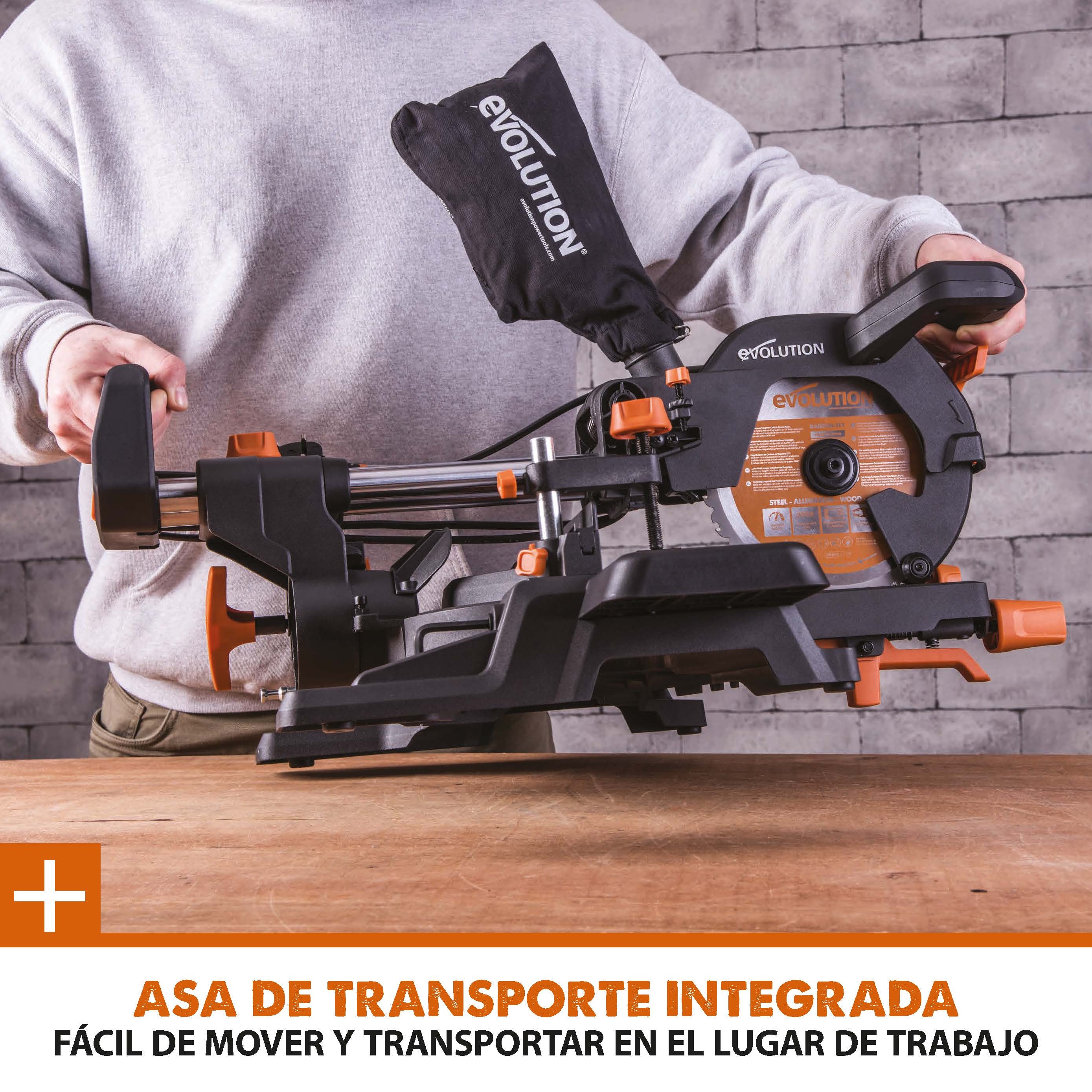 Ingletadora R210SMS-300+ Evolution de 210 mm con hoja multi-material TCT