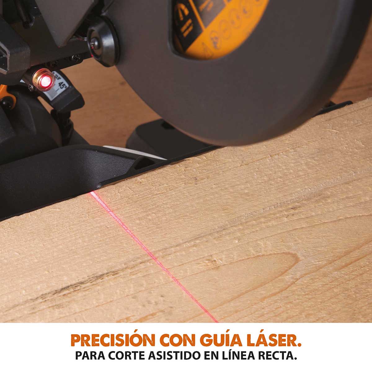 Pack Evolution - Ingletadora Telescópica R210SMS+ Evolution de 210 mm con Hoja Multi-material TCT y Soporte Universal