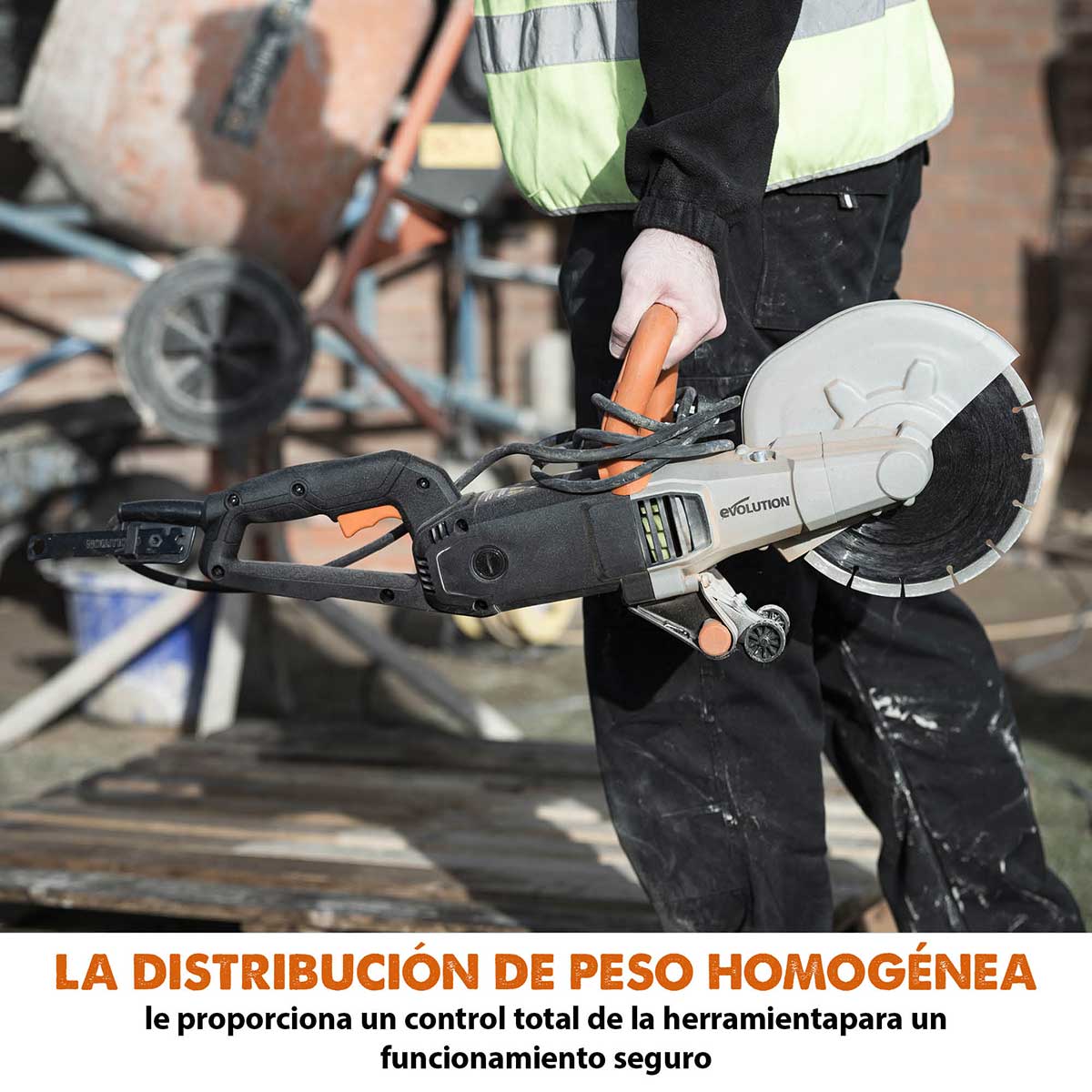 Sierra de Hormigón Eléctrica R230DCT Evolution de 230mm con Hoja de Diamante