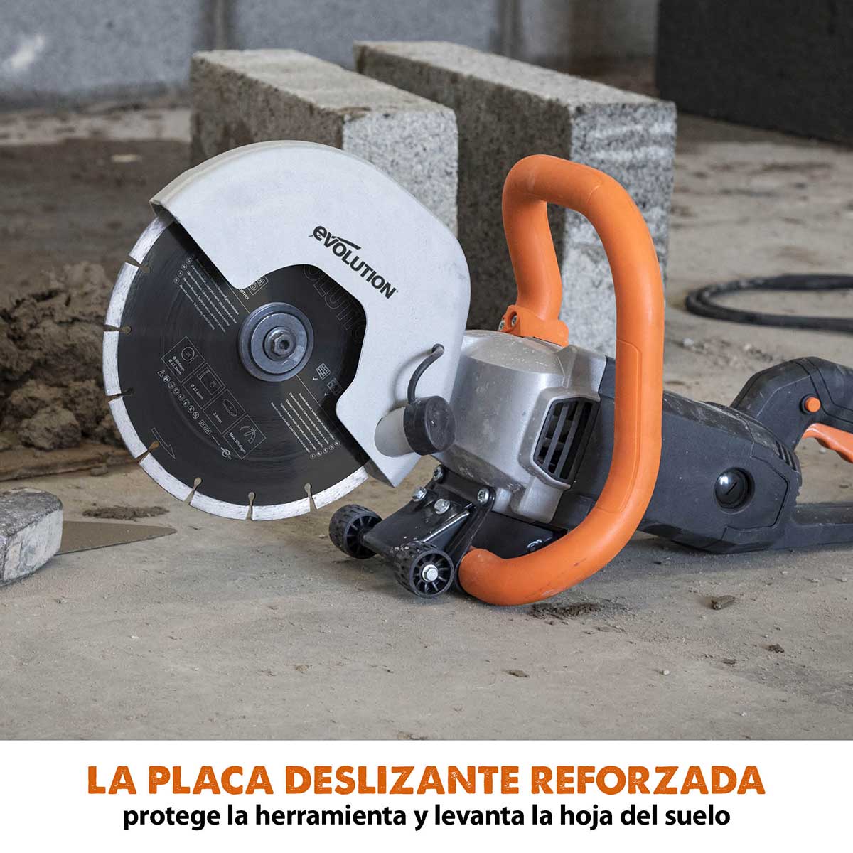 Sierra de Hormigón Eléctrica R230DCT Evolution de 230mm con Hoja de Diamante