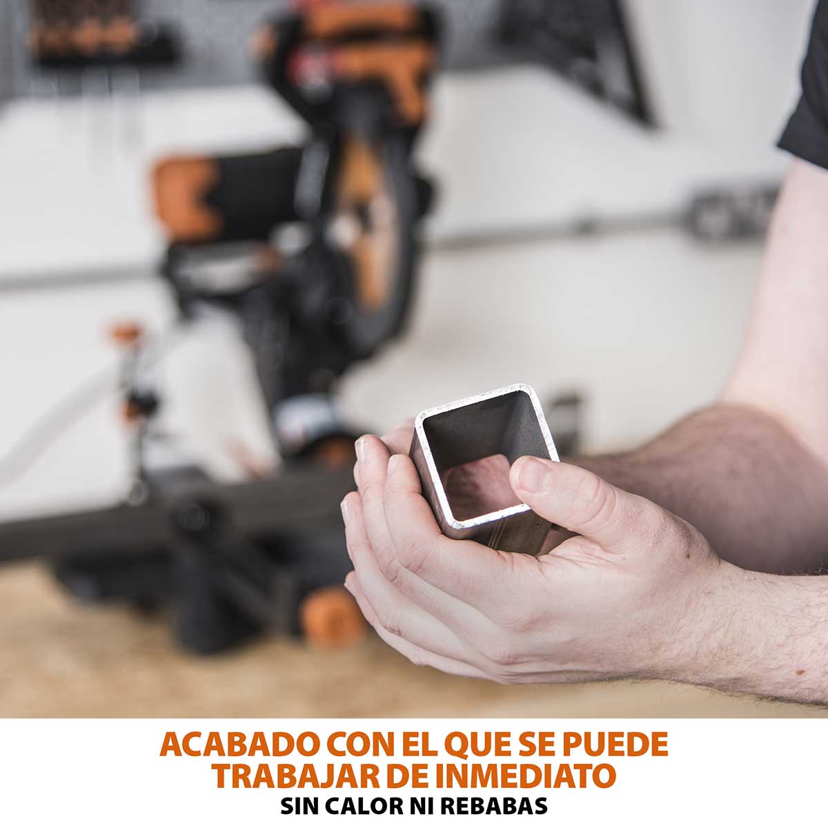 Pack Evolution - Ingletadora Telescópica de doble bisel R255SMS-DB+ Evolution de 255mm con Hoja Multi-material TCT y Soporte Universal PLUS