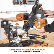 Pack Evolution - Ingletadora Telescópica de doble bisel R255SMS-DB+ Evolution de 255mm con Hoja Multi-material TCT y Soporte Universal PLUS