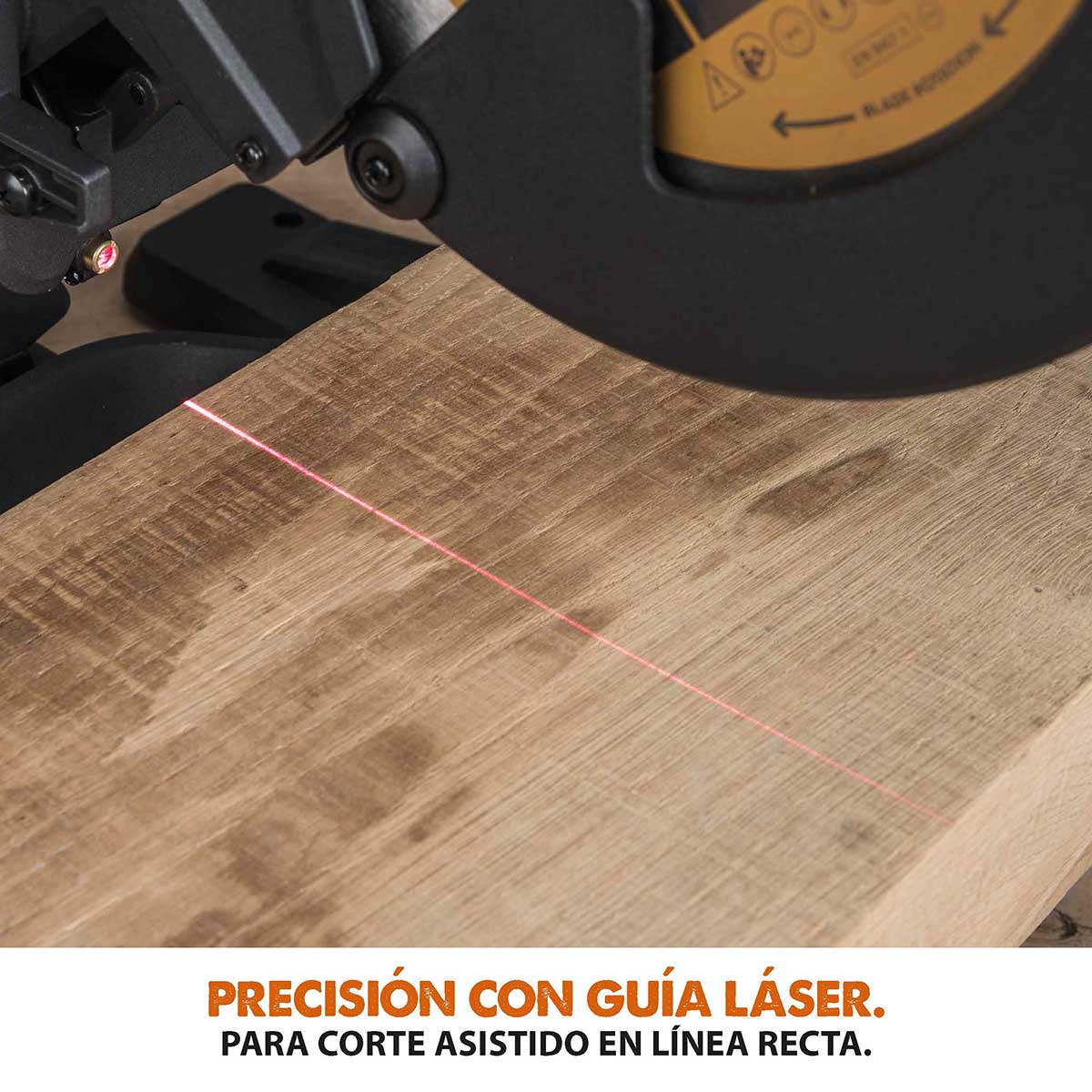 Pack Evolution - Ingletadora eléctrica de doble bisel R255SMS-DB+ con hoja multi-material TCT de 255mm + Hoja para madera premium