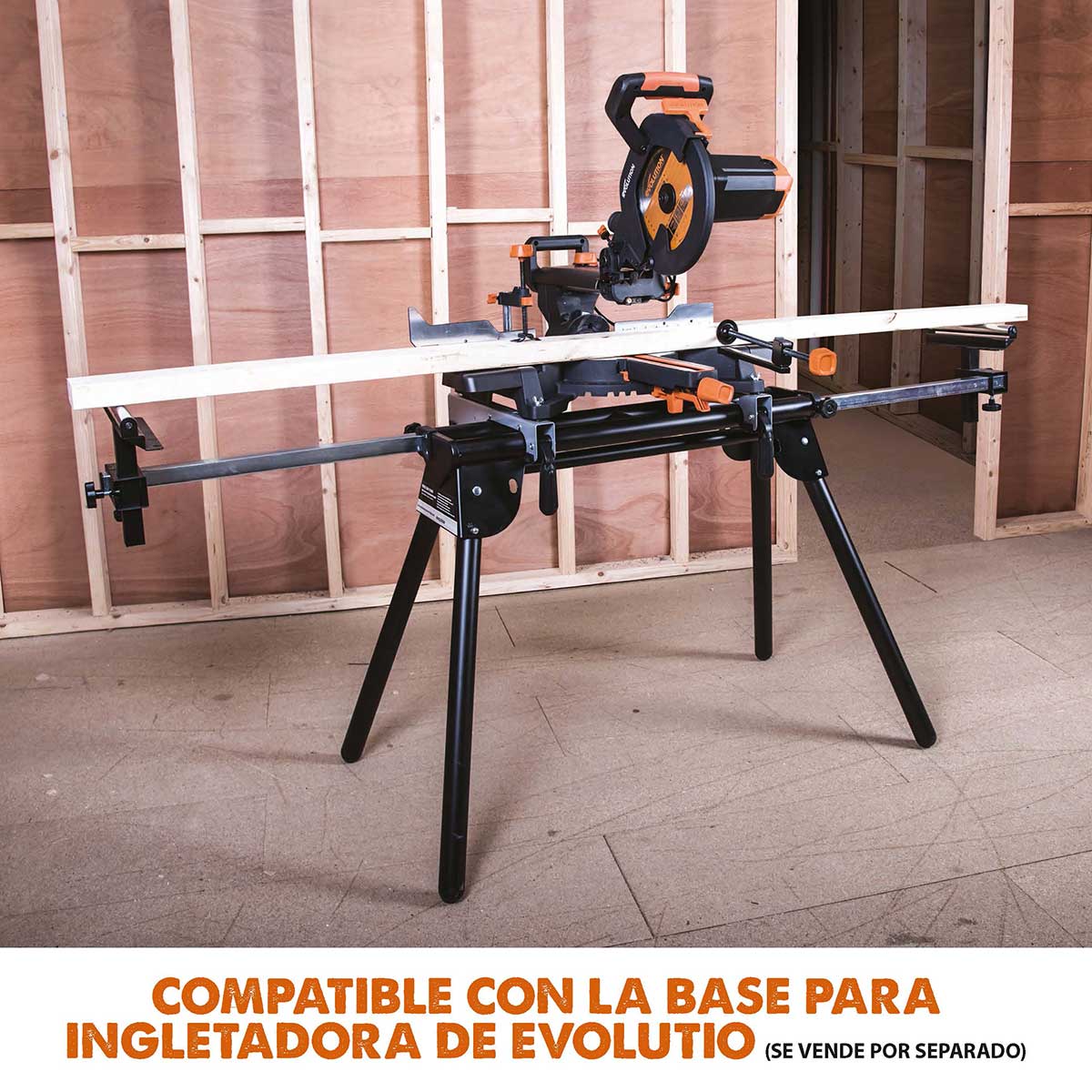 Pack Evolution - Ingletadora eléctrica de doble bisel R255SMS-DB+ con hoja multi-material TCT de 255mm + Hoja para madera premium