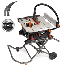 Sierra de Mesa R255TBL+ Evolution 255mm, 1800W hoja multi-material TCT (incluida) + Carrito + Hoja para madera de 40 dientes + Cuchillo Separador