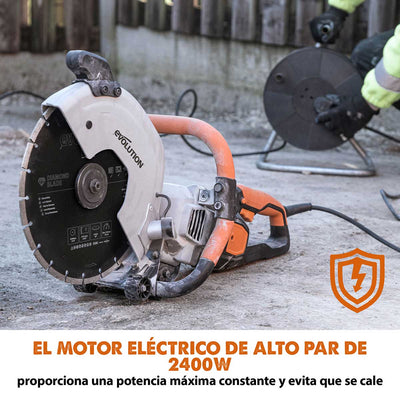 Pack Evolution - Sierra de Hormigón Eléctrica R300DCT con Disco Diamantado de 300 mm + Mezclador Twister