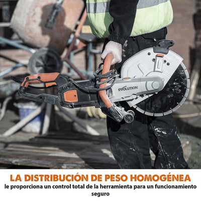 Sierra de Hormigón Eléctrica R300DCT Evolution de 300mm con Hoja de Diamante