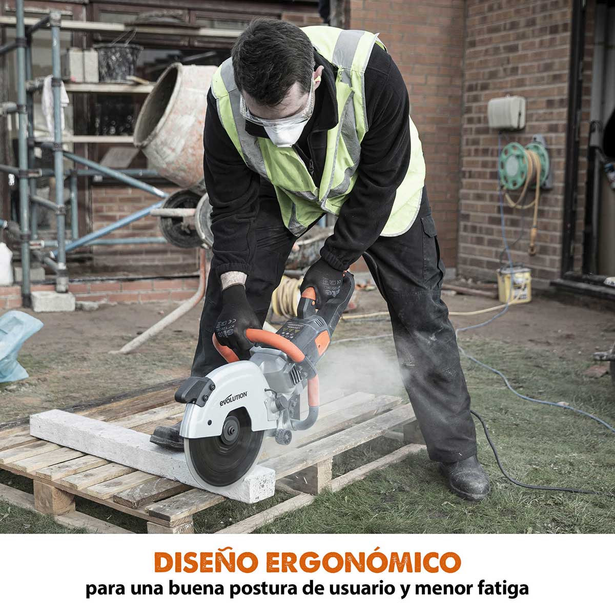 Sierra de Hormigón Eléctrica R300DCT Evolution de 300mm con Hoja de Diamante