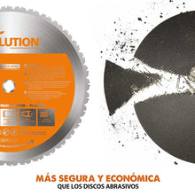Pack Evolution - Sierra de Corte R355CPS de 355 mm con Hoja Multi-material TCT + Soporte