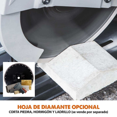 Pack Evolution - Sierra de Corte R355CPS de 355 mm con Hoja Multi-material TCT + Soporte
