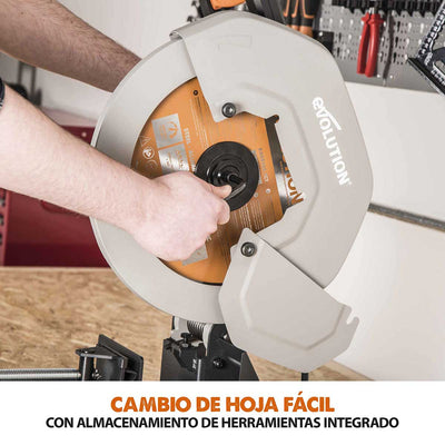 Pack Evolution - Sierra de Corte R355CPS de 355 mm con Hoja Multi-material TCT + Soporte