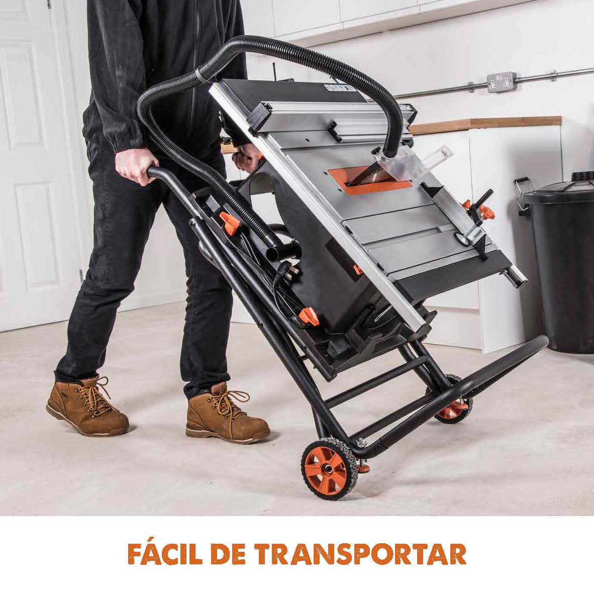 Pack Evolution - Sierra de mesa RAGE5-S  Evolution de 255mm con hoja multi-material TCT + hoja para madera adicional