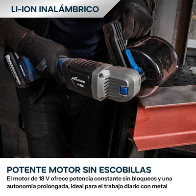 Satinadora inalámbrica 18V con motor sin escobillas y 2 tambores | S120SCT-L