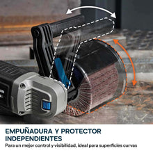 Satinadora inalámbrica 18V con motor sin escobillas y 2 tambores | S120SCT-L