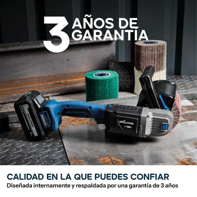 Satinadora inalámbrica 18V con motor sin escobillas y 2 tambores | S120SCT-L