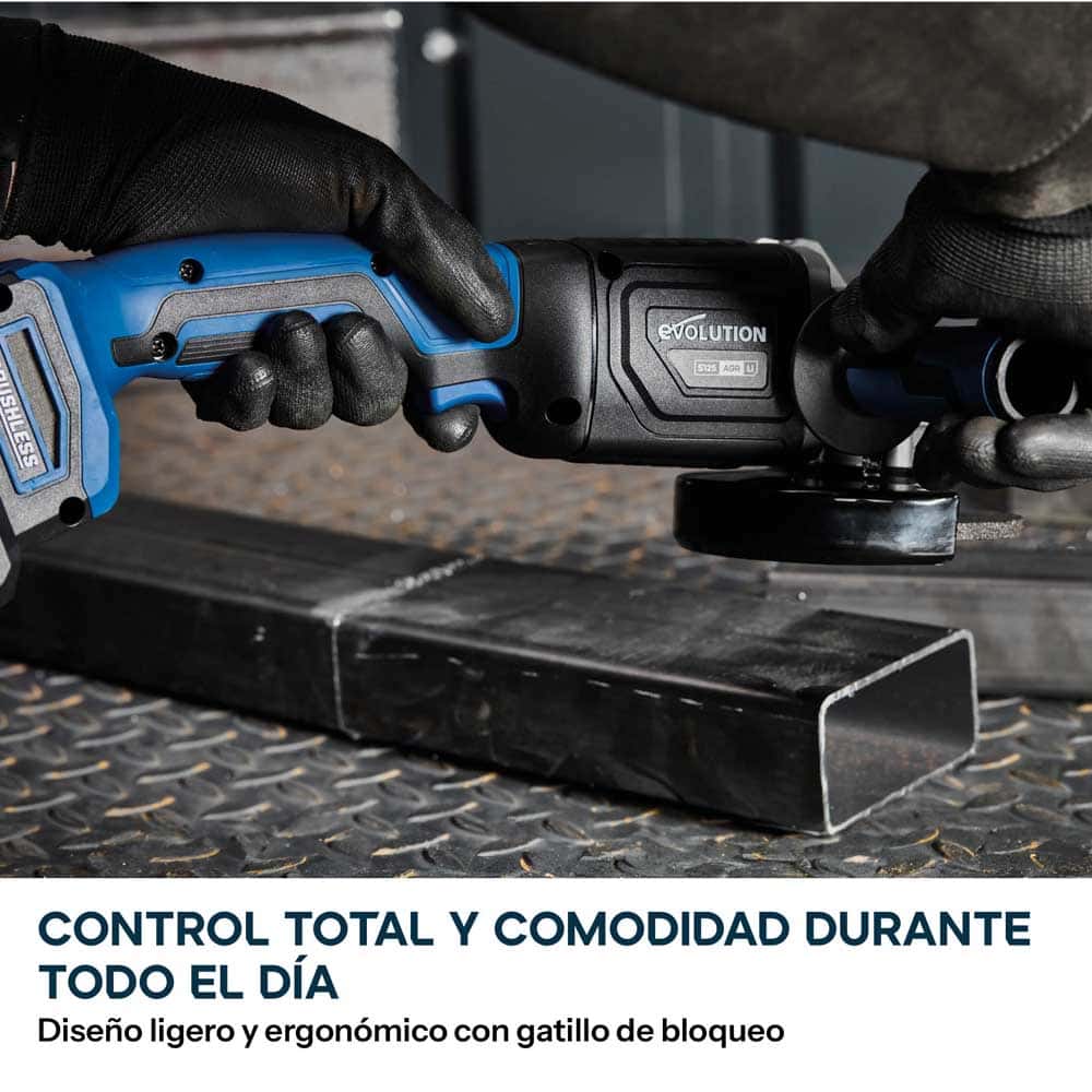 Amoladora angular inalámbrica S125AGR-Li de 125mm – sin escobillas de 18V para cortar metal