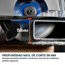 Sierra circular inalámbrica S165CCS-Li para corte de metal sin batería ni cargador