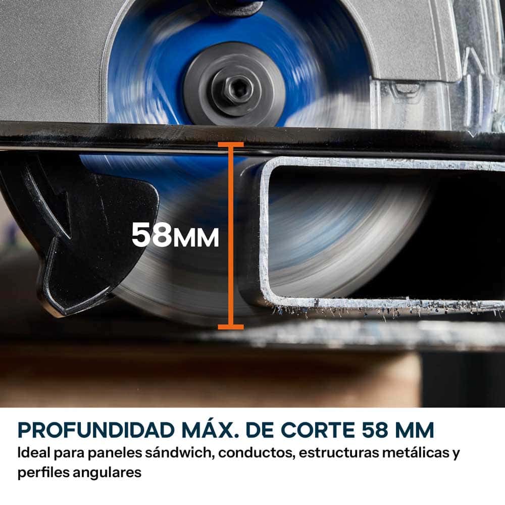 Sierra circular inalámbrica S165CCS-Li para corte de metal sin batería ni cargador