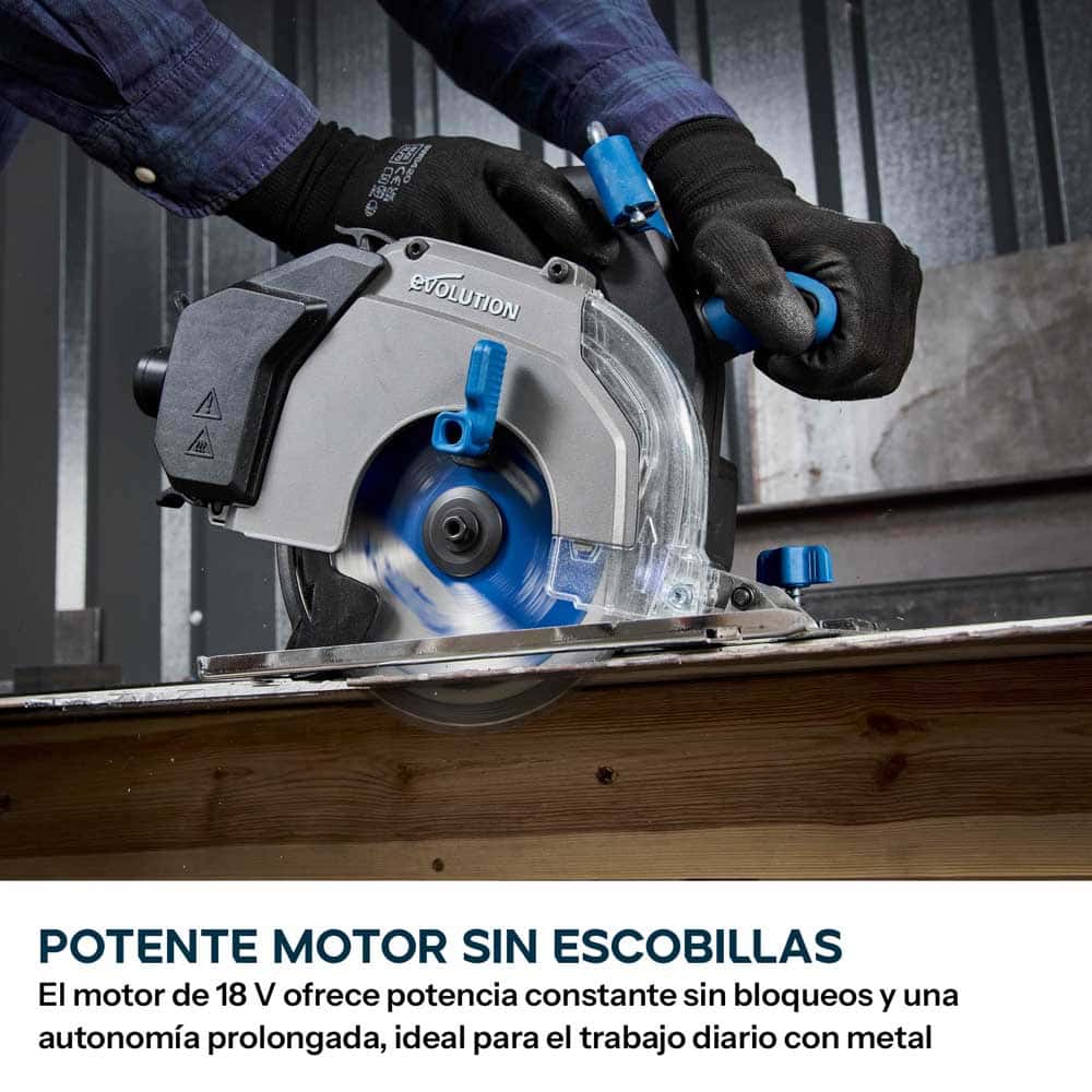 Sierra circular inalámbrica S165CCS-Li para corte de metal sin batería ni cargador
