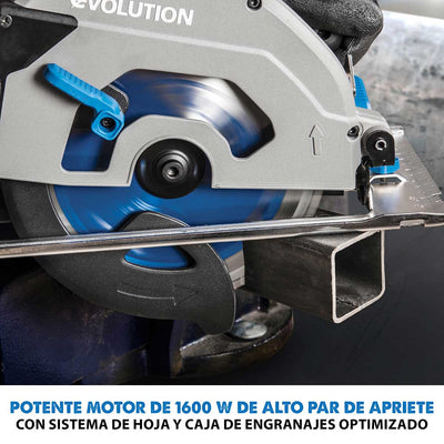 Sierra circular Evolution S185CCSL de 185 mm para el corte de metal