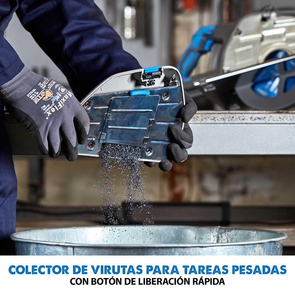 Pack Evolution - Sierra Circular S210CCS Evolution de 210mm para el Corte de Metal con Guía de Corte de 1,4 m