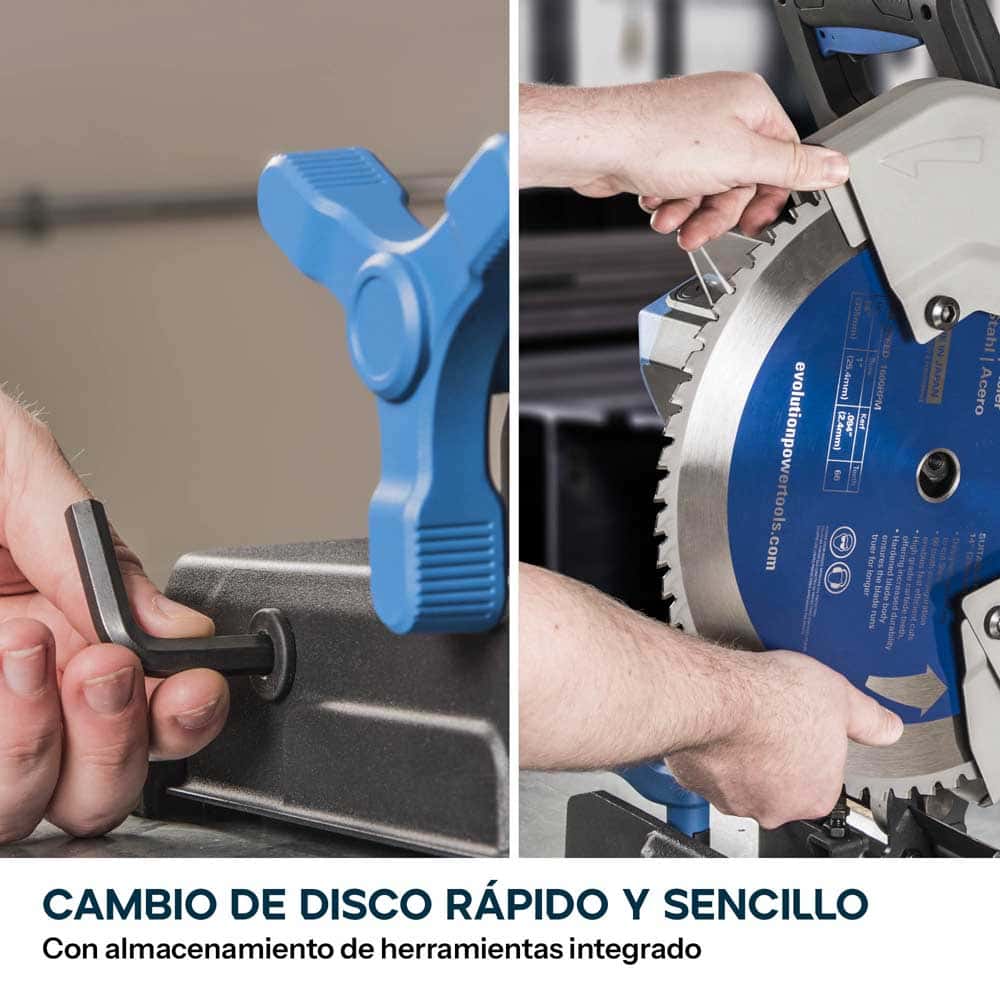 Sierra de corte de metal de 355mm con hoja de TCT para acero | S355CPSL