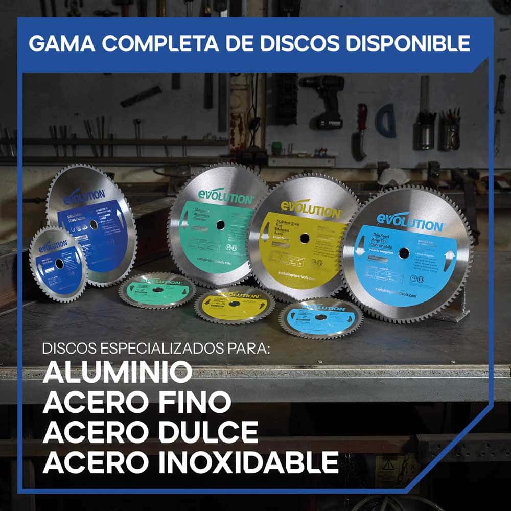 Sierra de corte de metal de 355mm con hoja de TCT para acero | S355CPSL