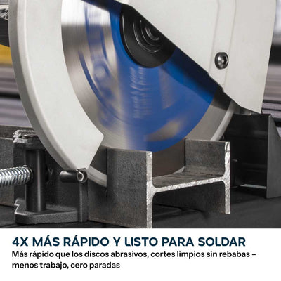 Sierra de corte de metal de 355mm con hoja de TCT para acero | S355CPSL