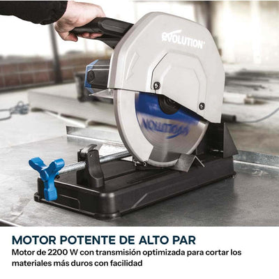 Sierra de corte de metal de 355mm con hoja de TCT para acero | S355CPSL