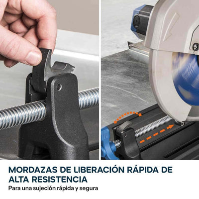 Sierra de corte de metal de 355mm con hoja de TCT para acero | S355CPSL