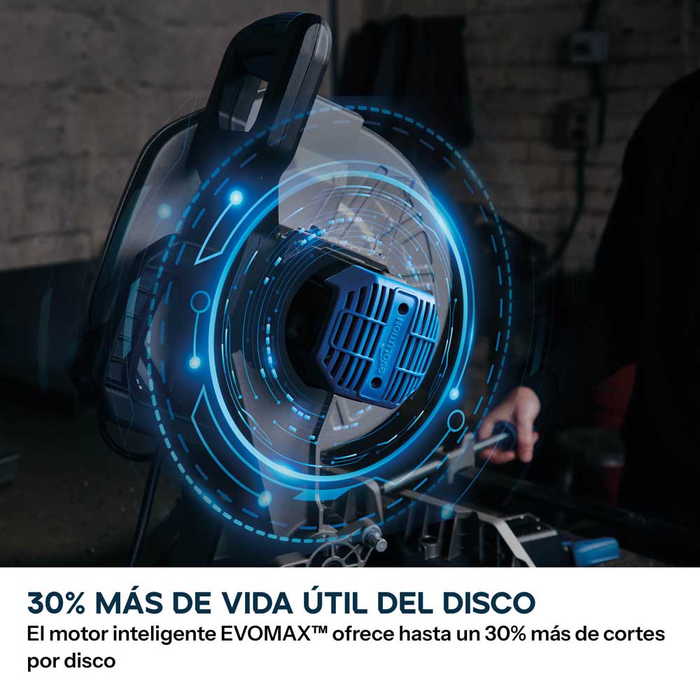 Tronzadora/ Ingletadora S355MCS-G2 de 355 mm para metal con hoja EvoMax