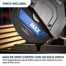 Tronzadora/ Ingletadora S355MCS-G2 de 355 mm para metal con hoja EvoMax