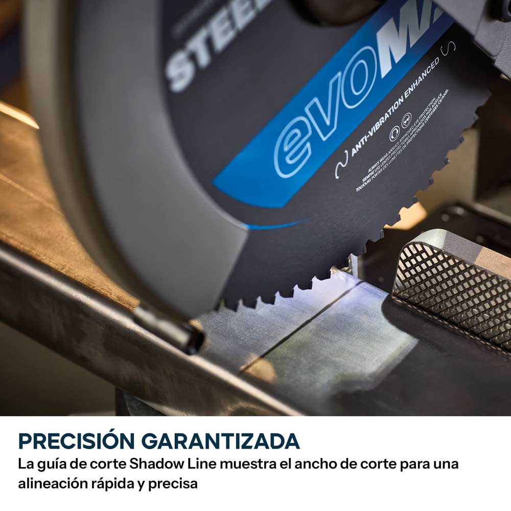 Tronzadora/ Ingletadora S355MCS-G2 de 355 mm para metal con hoja EvoMax