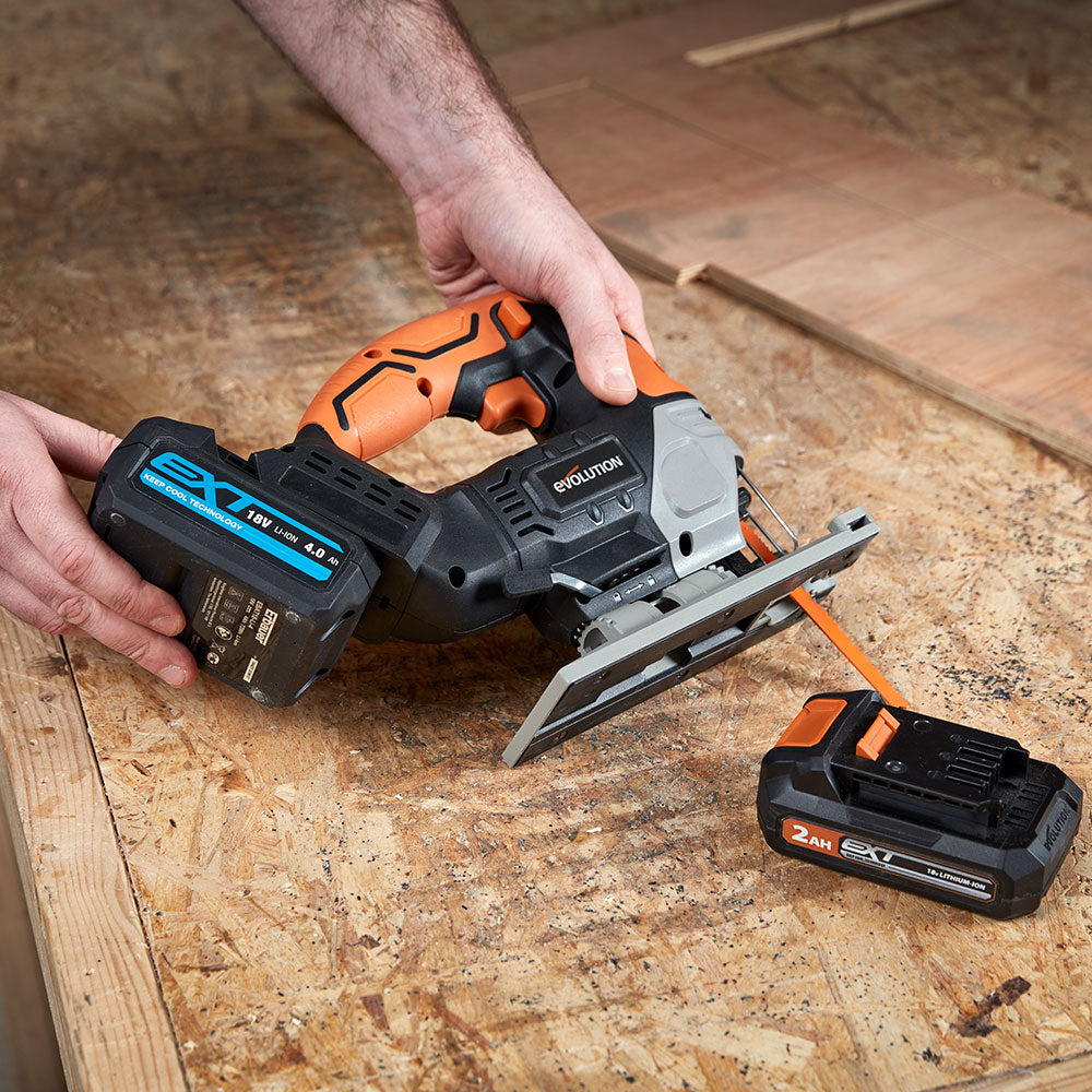 Batería Li-Ion 4Ah 18V Evolution R18BAT-LI4