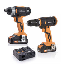 Pack Evolution - Taladro y destornillador R13CMB-Li & Atornillador de impacto R180IDR-Li con 2x baterías 2ah y cargador