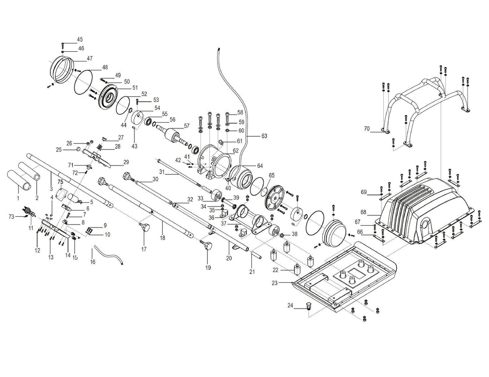 Evolution H320-E Compactadora de placa eléctrica Repuestos