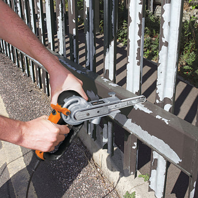 Lijadora Eléctrica de Banda Estrecha Evolution (13mm x 457mm) 3 Lijas de Banda incluidas