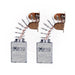 2x Escobillas de carbón para Evolution R210SMS / R210SMS+ / R210SMS300+/ F210SMS