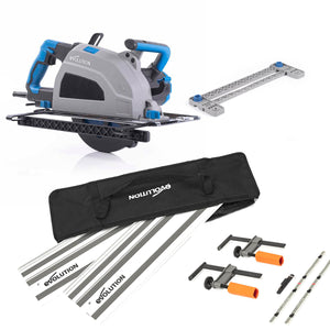 Pack Evolution - Sierra Circular S210CCS Evolution de 210mm para el Corte de Metal con Guía de Corte de 1,4 m