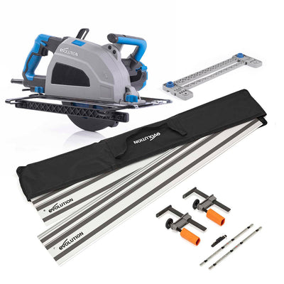 Pack Evolution - Sierra circular S210CCS de 210mm para corte de metal con Guía de Corte de 2,8 m