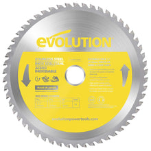 Disco Especial para Sierra Circular TCT Evolution de 210 mm, 54 dientes, Agujero de 25.4 mm para Acero Inoxidable