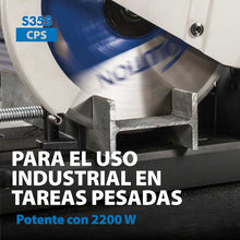 Pack Evolution - Sierra de Corte / Tronzadora S355CPS Evolution de 355mm para Corte de Metal + Soporte Universal