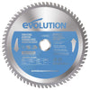 Disco de precisión TCT para Sierra Circular Evolution de 185 mm, 68 Dientes y Agujero de 20 mm para Acero Fino