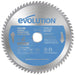 Disco de precisión TCT para Ingletadora Evolution de 210 mm, 68 Dientes y Agujero de 25.4 mm para Acero Fino