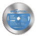 Disco de precisión TCT para Ingletadoras y Sierras de Corte Evolution de 355mm, 90 dientes y Agujero de 25.4 mm para Acero Fino